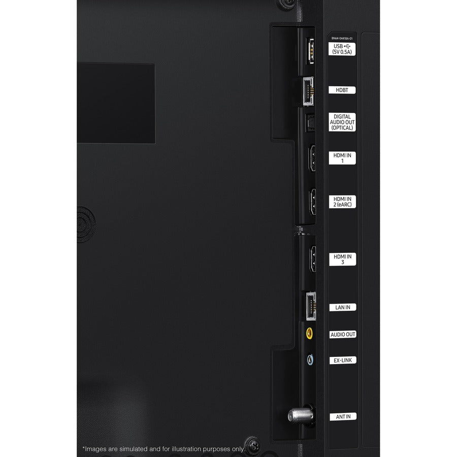 Samsung The Terrace 75" QLED 4K UHD Smart Outdoor TV | 74.5" Titan Black, Quantum Dot, Weather Resistant, HDR10+, 120Hz, Voice Control