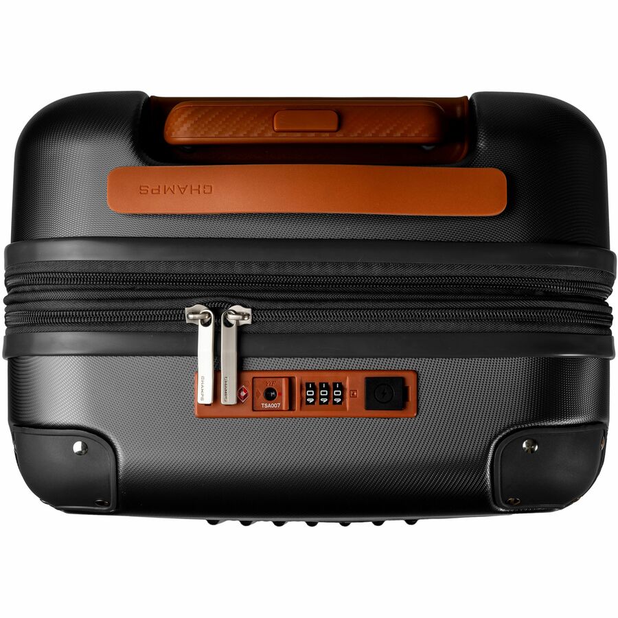 CHAMPS Vintage Collection Hardside Carry-on Luggage | Ivory | Lightweight Polycarbonate | TSA Lock | USB Charging Port
