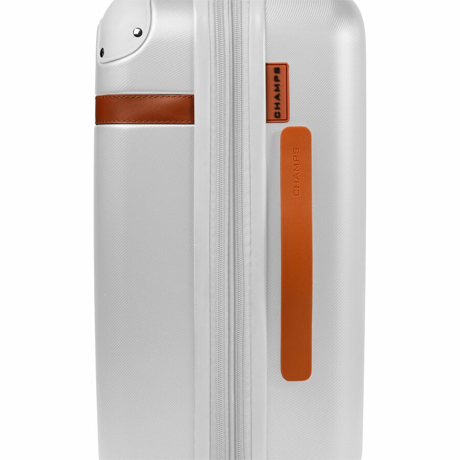 CHAMPS Vintage Collection Hardside Carry-on Luggage | Ivory | Lightweight Polycarbonate | TSA Lock | USB Charging Port