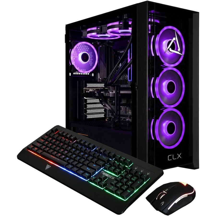 CLX SET Gaming PC – Intel Core i7-14700KF, 32GB DDR5 RAM, 2TB NVMe SSD, RTX 5070, Liquid Cooled, RGB Mid-Tower, Win 11