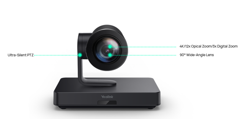 Yealink UVC86 Video Conferencing Camera - 8 Megapixel - 30 fps - Black - USB 3.0 Type B