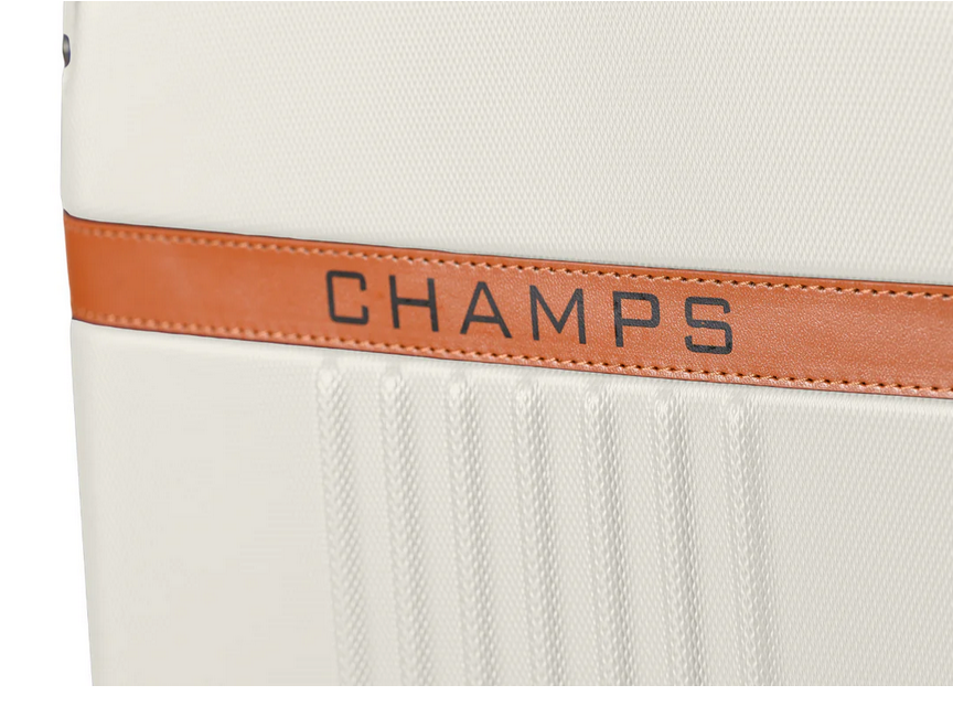 CHAMPS Vintage Collection Hardside Carry-on Luggage | Ivory | Lightweight Polycarbonate | TSA Lock | USB Charging Port