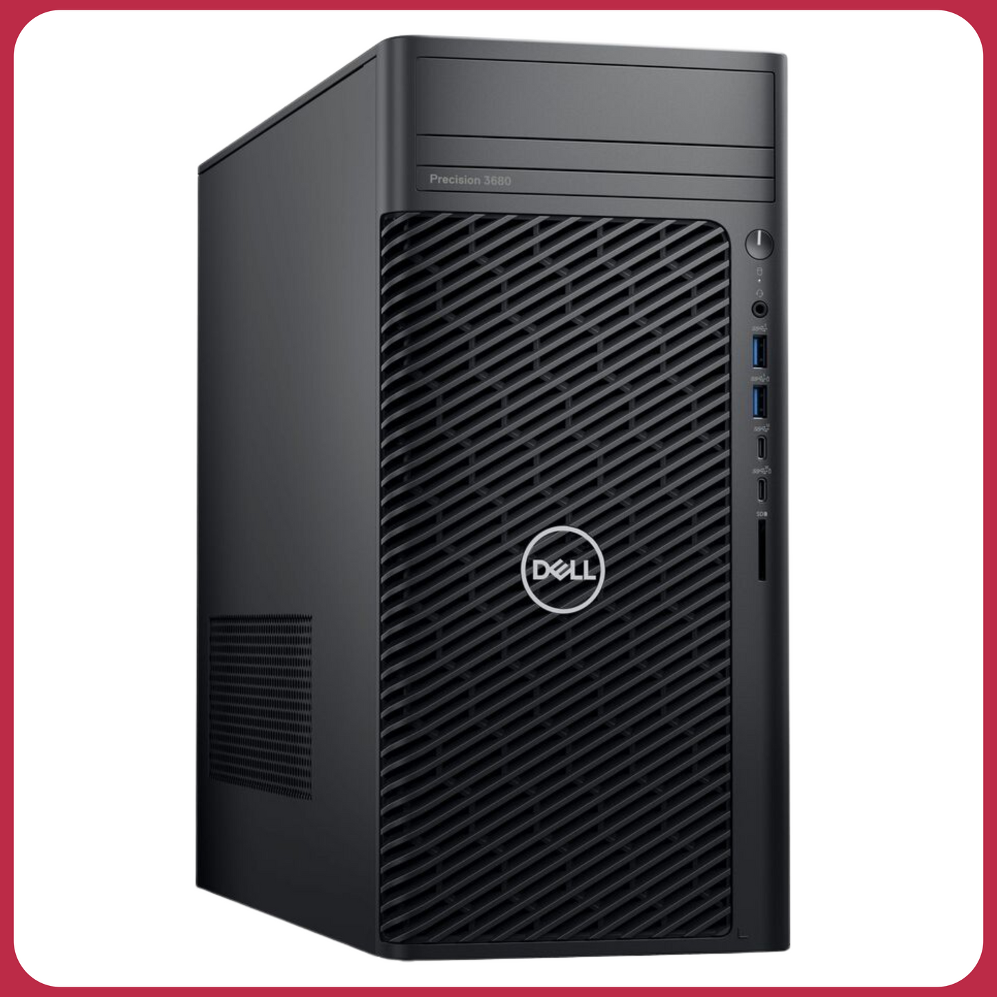 Dell Precision 3000 3680 Workstation - Core i9 14th Gen i9-14900 - vPro Technology - 32 GB - 512 GB SSD - Tower - Black