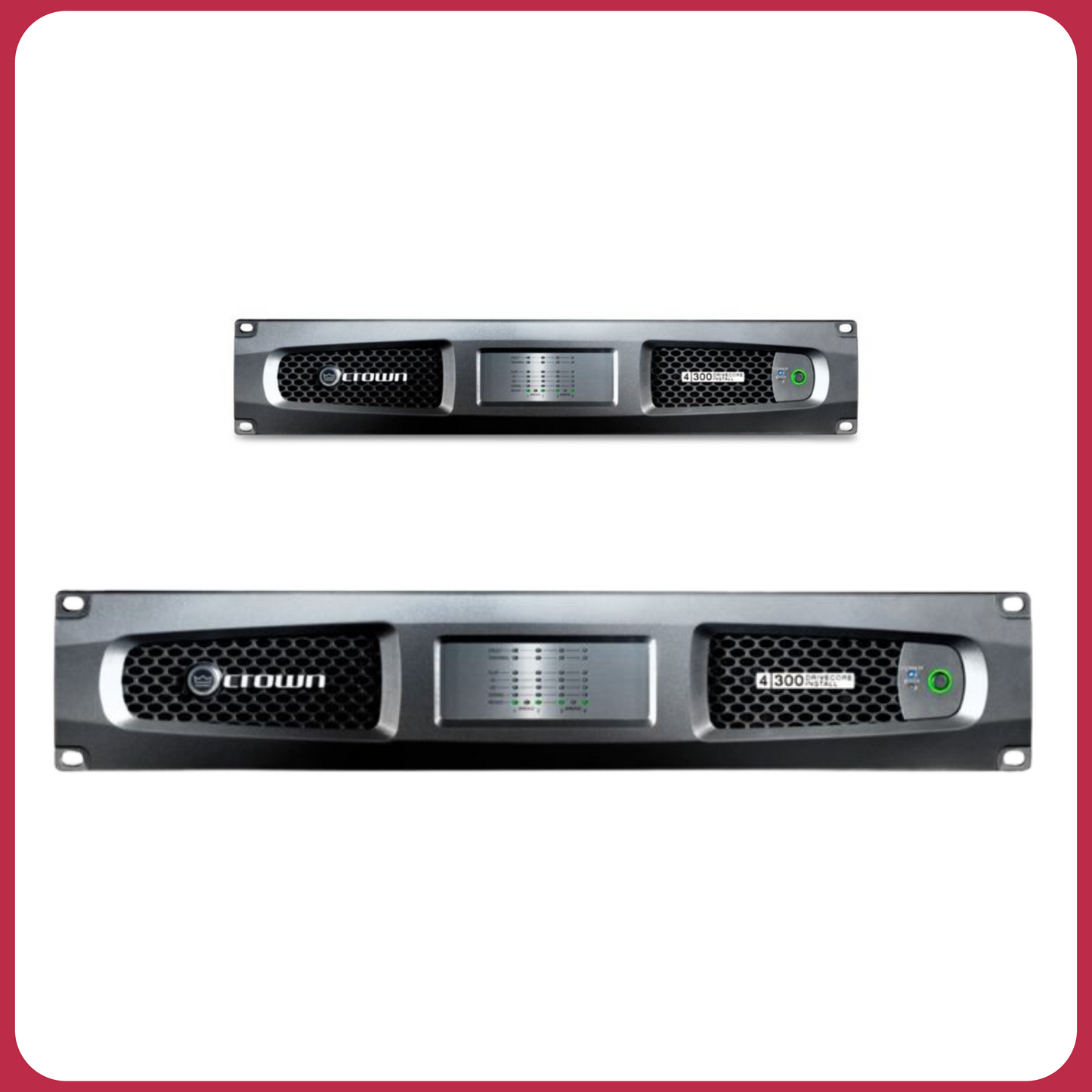 Crown DriveCore Install DCi 8|300DA Amplifier | 2400W RMS, 8-Channel, Dante, AES67, 0.4% THD