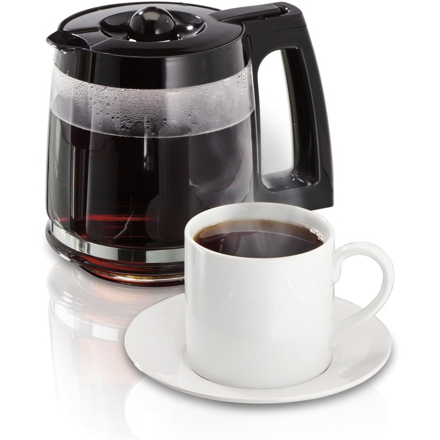 Hamilton Beach Smart 12 Cup Coffee Maker | Alexa Compatible, Programmable, Adjustable Brew Strength | Black & Stainless Steel