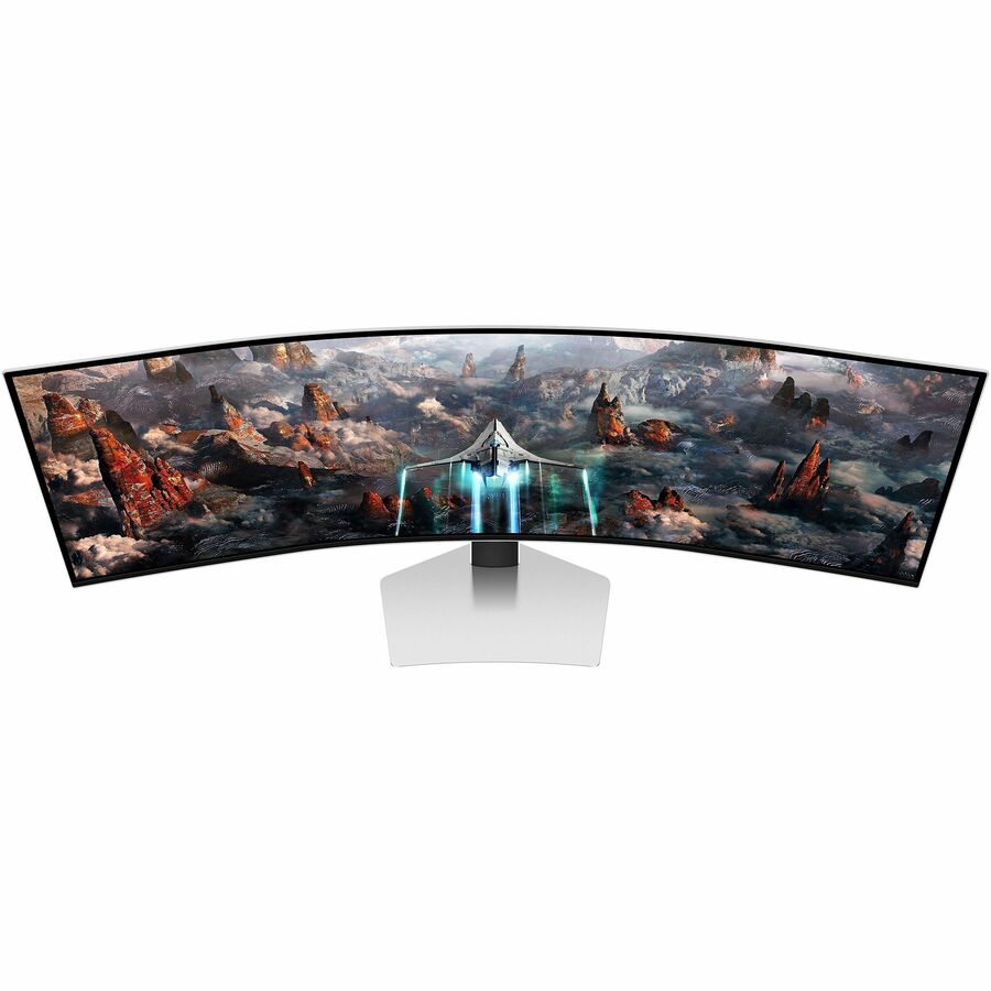 Samsung Odyssey G9 S49CG934SN 49" Class Dual Quad HD (DQHD) Curved Screen Gaming OLED Monitor - 32:9 - Silver