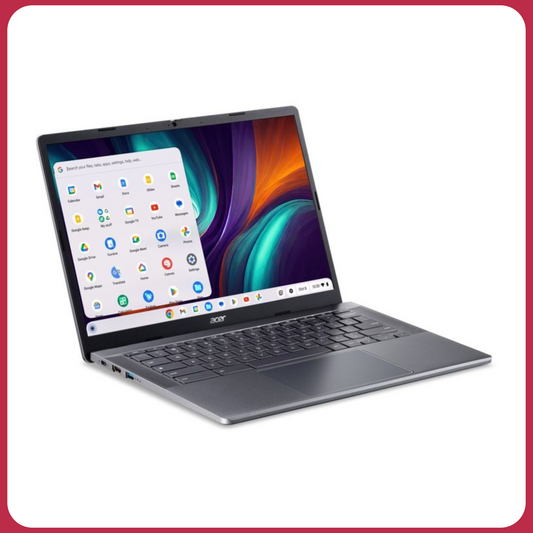 Acer Chromebook Plus 515 | 15.6" Full HD Display | Intel Core i3 100U | 8GB RAM | 256GB SSD | ChromeOS | Iron Color