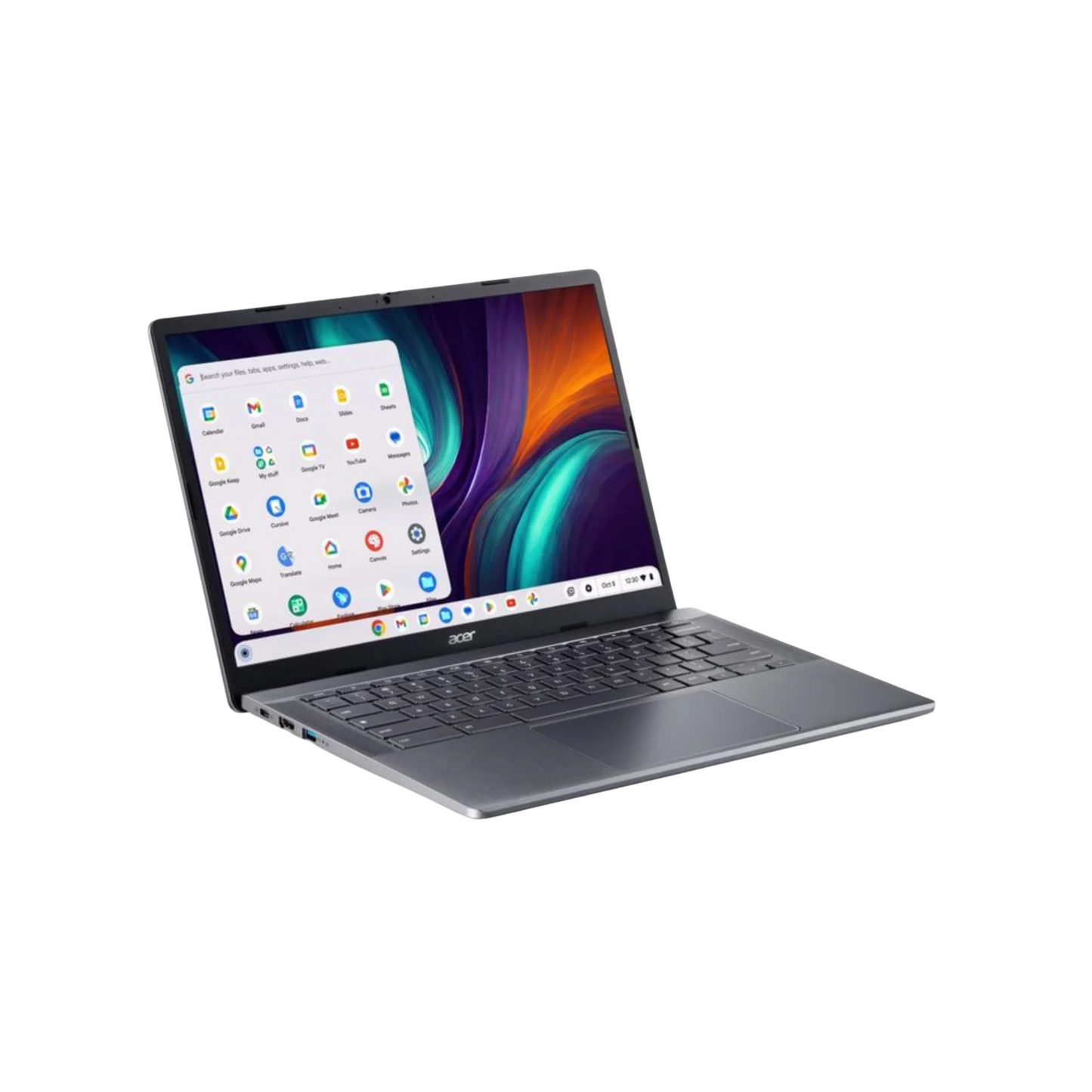 Acer Chromebook Plus 515 | 15.6" Full HD Display | Intel Core i3 100U | 8GB RAM | 256GB SSD | ChromeOS | Iron Color