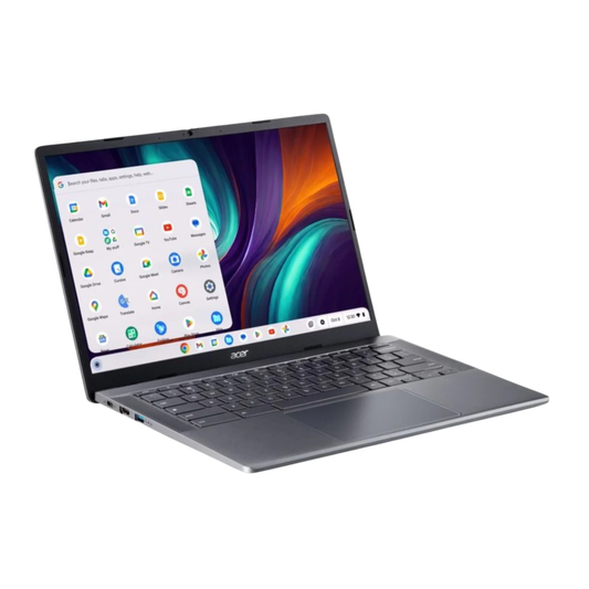 Acer Chromebook Plus Spin 514 | 14" WUXGA Touchscreen 2-in-1 | Intel Core i3 100U | 8GB RAM | 256GB SSD | ChromeOS | Iron Color