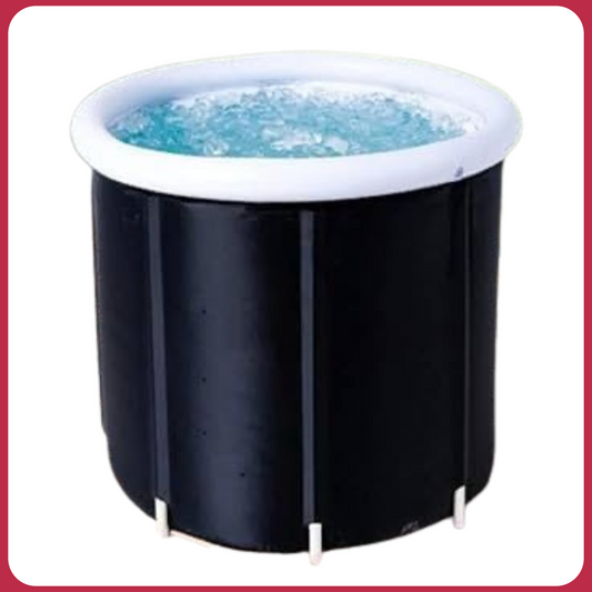 Chilly Bear Tubs | Portable Ice Bath | 29"x32" | Fits Up to 6'9" | 5-Layer Insulated | Indoor/Outdoor Use | Fast Setup | Thermal Lid & Hand Pump Included