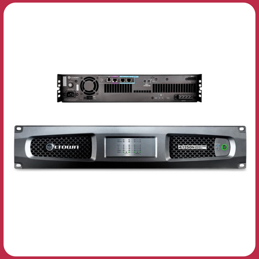 Crown DriveCore Install 4|1250N Amplifier | 10 kW RMS, 4-Channel, Ethernet, 0.4% THD, 1400 W Power
