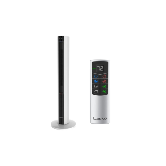 Lasko All Season Comfort Control Tower Fan & Heater (FH500) | 1500W Ceramic Heater, 4 Fan Speeds, Remote Control, Portable
