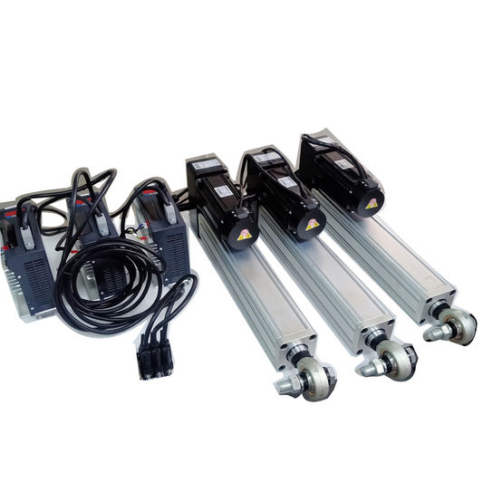 3DOF Servo Actuator Kit – TA16B 150mm Actuators with 750W Motors & AASD-15A-LB(X) Drivers