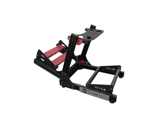 TSIM-F1 Formula Racing Simulator Cockpit – Black & Red 4080 Aluminum Sim Rig Frame Only